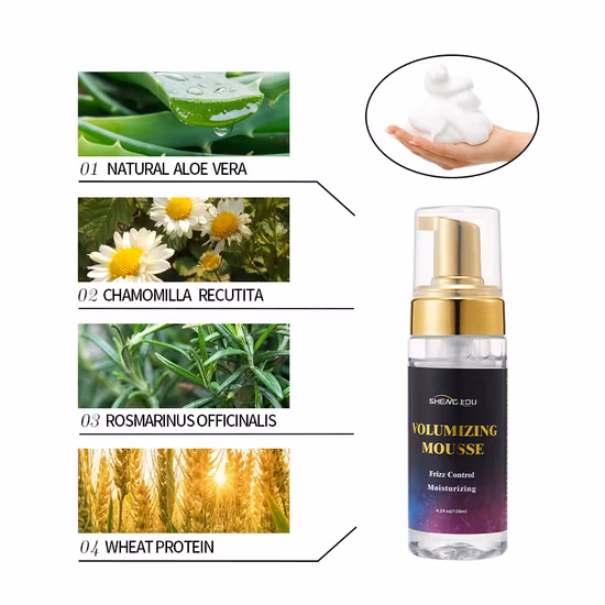 OEM/ODM Curl Foam Mousse Strong Hold Long-Lasting Styling Product Vendor