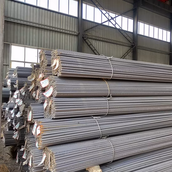 Vergalhões de aço deformados laminados a alta temperatura da construção da barra de aço HRB400 concreto reforçado vergalhões de aço das barras redondas
